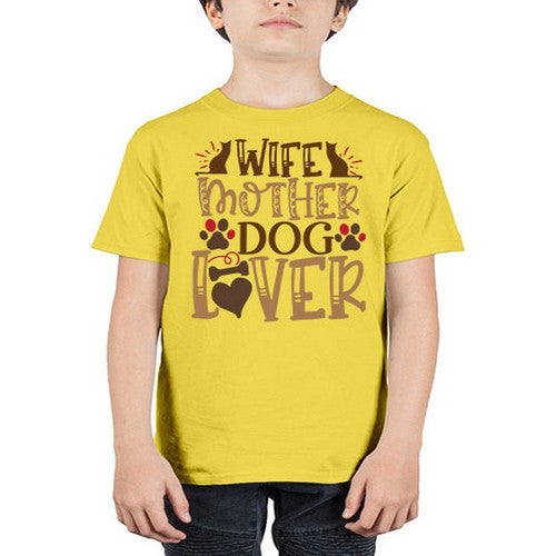 Wife Mother Dog Lover Style 58# - dogs - Youth Tee Unisex
