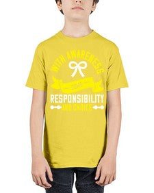 With awareness come responsibility and choice Style 5# - Self awareness - Youth Tee Unisex