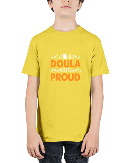 WomensIamadoulaandIamproudgiftforfunnymidwifedoula1652# - doubla - Youth Tee Unisex
