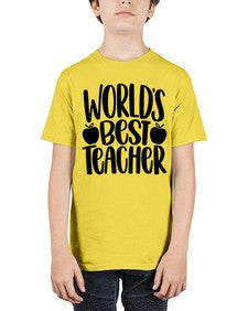 Worlds Best Teacher Style 1657# - teacher - Youth Tee Unisex