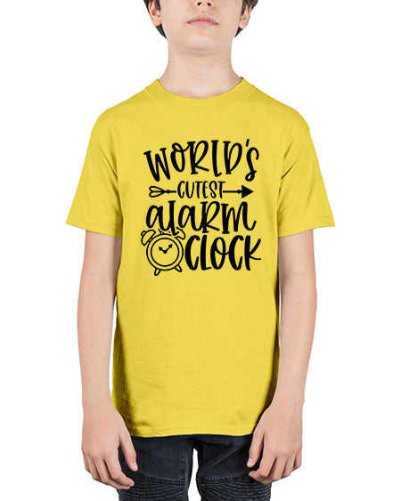 Worlds Cutest Alarm Clock Style 473# - baby - Youth Tee Unisex
