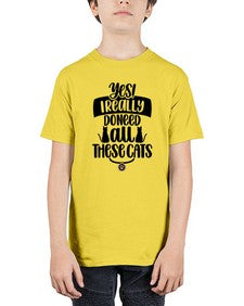 Yes I Really Do Need Style 109# - cats - Youth Tee Unisex