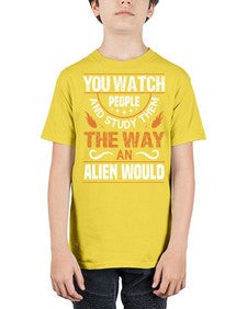You watch people and stufey them 47# - ufo - Youth Tee Unisex
