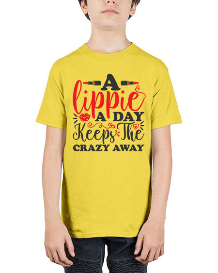 a lippie a day keeps the crazyaway Style 166# - beauty - fashion - Youth Tee Unisex