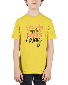 a sass a day keeps the basics away 185# - sassy - Youth Tee Unisex