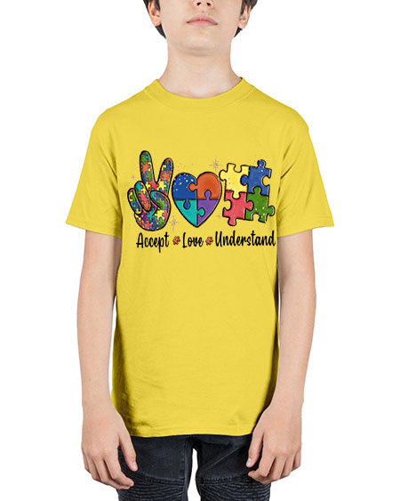 accept love understand 2# - autism - Youth Tee Unisex