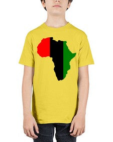 africamap 275# - black words and phrases - Youth Tee Unisex