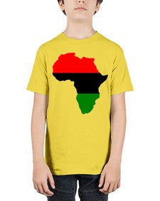 africamap 276# - black words and phrases - Youth Tee Unisex