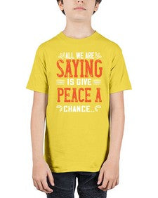 all we are saying 18# - vegan - Youth Tee Unisex