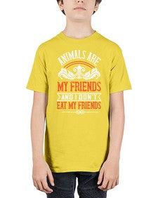 animals are my friends and i dont eat my friends 24# - vegan - Youth Tee Unisex