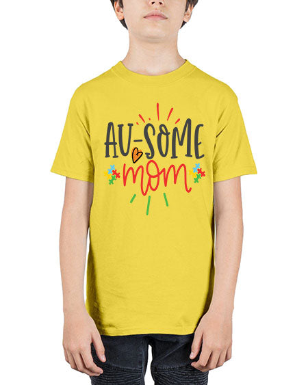 ausome mom Style 4# - autism - Youth Tee Unisex