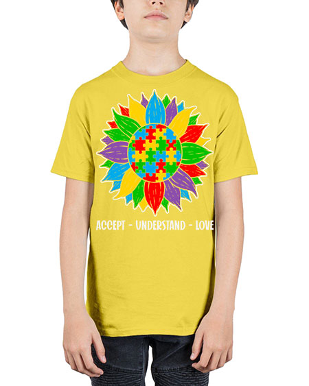 autism accept understand 7# - autism - Youth Tee Unisex