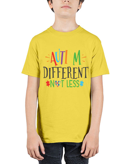 autism different not less Style 5# - autism - Youth Tee Unisex