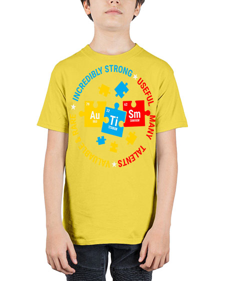 autism elements periodic table awareness 19# - autism - Youth Tee Unisex