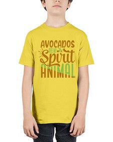 avocados are my spirit animal 32# - Avocado - Youth Tee Unisex