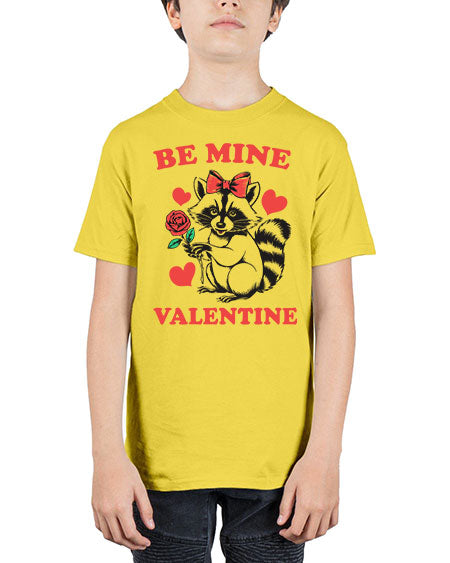 be mine valentine 3# - raccoon - Youth Tee Unisex