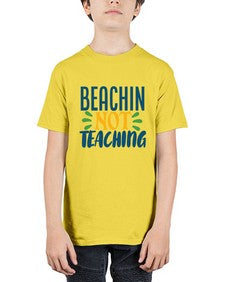 beachin not teaching Style 63# - teacher - Youth Tee Unisex