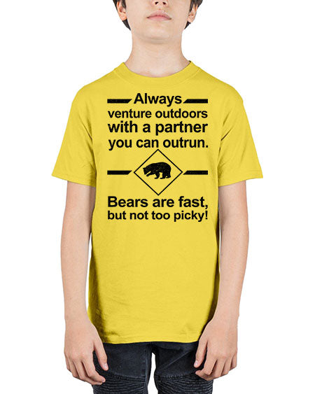 bears are fast but not picky 55# - bears - animals - Youth Tee Unisex