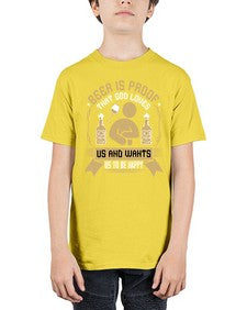 beer is proof that god loves us and wants us to be happy 49# - drinking - Youth Tee Unisex