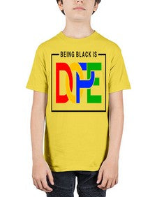 being black is dope 259# - black words and phrases - Youth Tee Unisex
