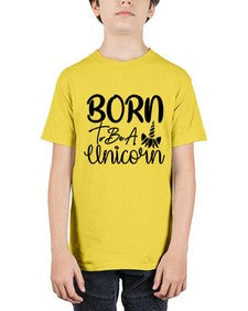 born to be a unicorn 66# - unicorn - Youth Tee Unisex