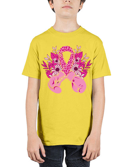 boxing gloves breast cancer - breast cancer - Youth Tee Unisex