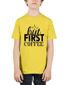 but first coffee 697# - tea - Youth Tee Unisex