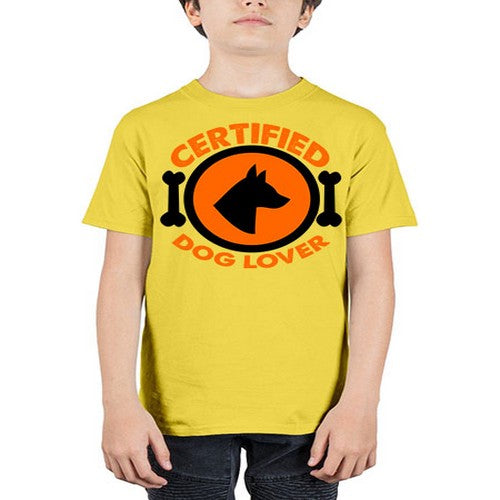 certified dog lover - dogs - Youth Tee Unisex