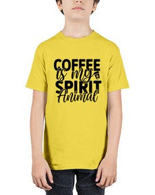 coffee is my spirit animal 820# - tea - Youth Tee Unisex