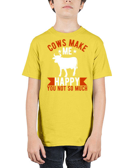 cows make me happy you not so much Style 5# - cow - Youth Tee Unisex