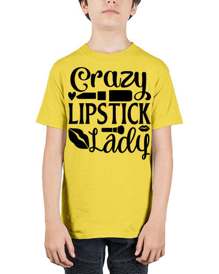 crazy lipstick lady 6# - beauty - fashion - Youth Tee Unisex