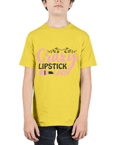 crazy lipstick lady Style 159# - beauty - fashion - Youth Tee Unisex