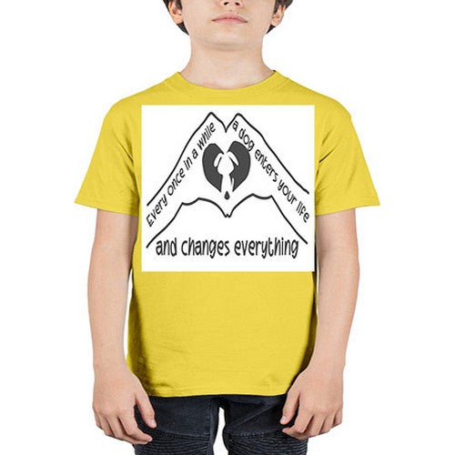 dog changes everything 75# - dogs - Youth Tee Unisex