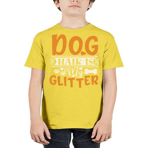 dog hair is my glitter 80# - dogs - Youth Tee Unisex