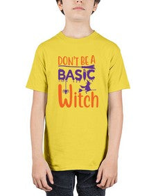 dont be a basic witch 45# - witch - Youth Tee Unisex