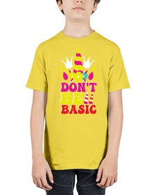 dont be basic 94# - unicorn - Youth Tee Unisex