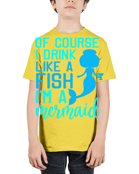 drinklikeafishvk 61# - shark-fish - Youth Tee Unisex