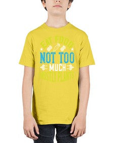 eat food not too much mostly plants 157# - vegan - Youth Tee Unisex