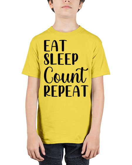 eat sleep count repeat 735# - pharmacist - Youth Tee Unisex