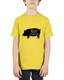 either you like bacon or youre wrong 949# - bacon - Youth Tee Unisex