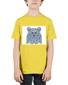 ethnic bear 416# - mandala - Youth Tee Unisex
