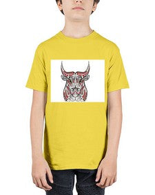 ethnic bull 418# - mandala - Youth Tee Unisex