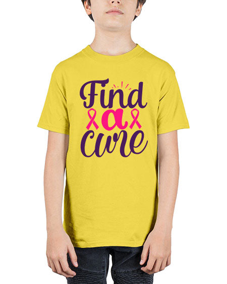 find a cure - breast cancer - Youth Tee Unisex