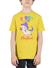 first Grade is Magical Unicorn 142# - first grade - Youth Tee Unisex