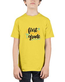 first day of first grade 102# - first grade - Youth Tee Unisex