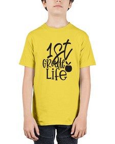 first grade design black 122# - first grade - Youth Tee Unisex