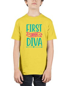 first grade diva 123# - first grade - Youth Tee Unisex