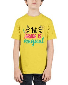 first grade is magical 140# - first grade - Youth Tee Unisex