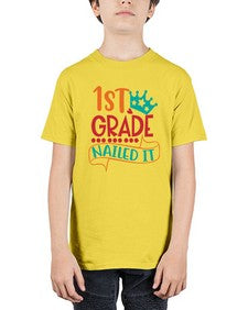 first grade nailed it 152# - first grade - Youth Tee Unisex