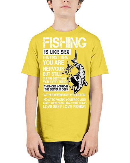 fishing 28# - shark-fish - Youth Tee Unisex